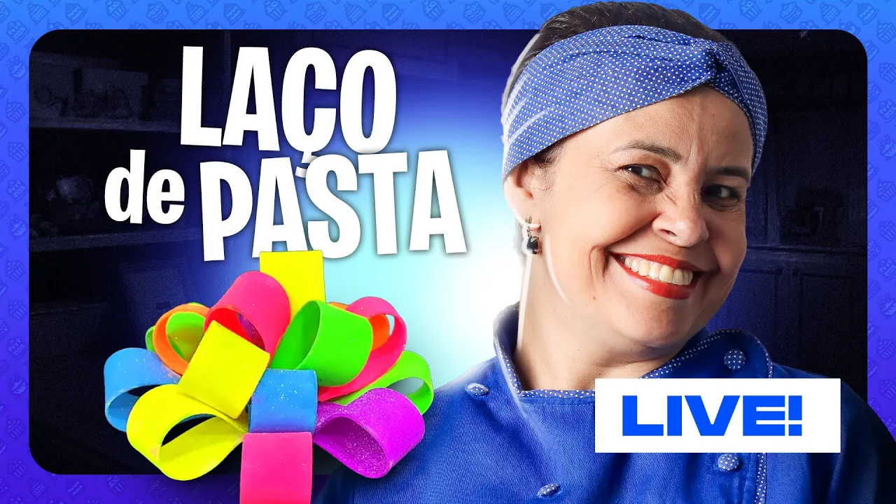 LAÇO de TIRAS com PASTA AMERICANA FÁCIL e RÁPIDO